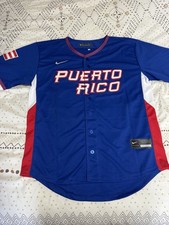 Nike Puerto Rico Baseball World Baseball Classic Jersey Blue Men’s Size: Large