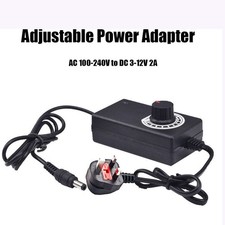 Power Supply Adapter Charger Variable Voltage Adjustable 3V-12V 2A AC/DC