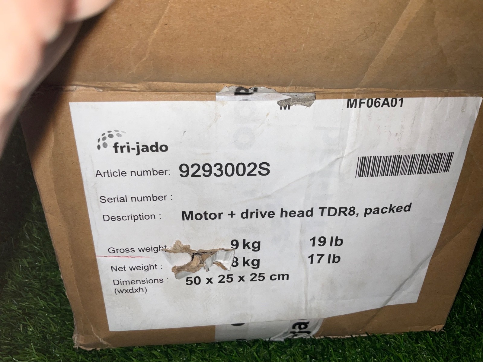 Fri-Jado Motor + Drive Head TDR8, Packed 9293002S - 1313 2B