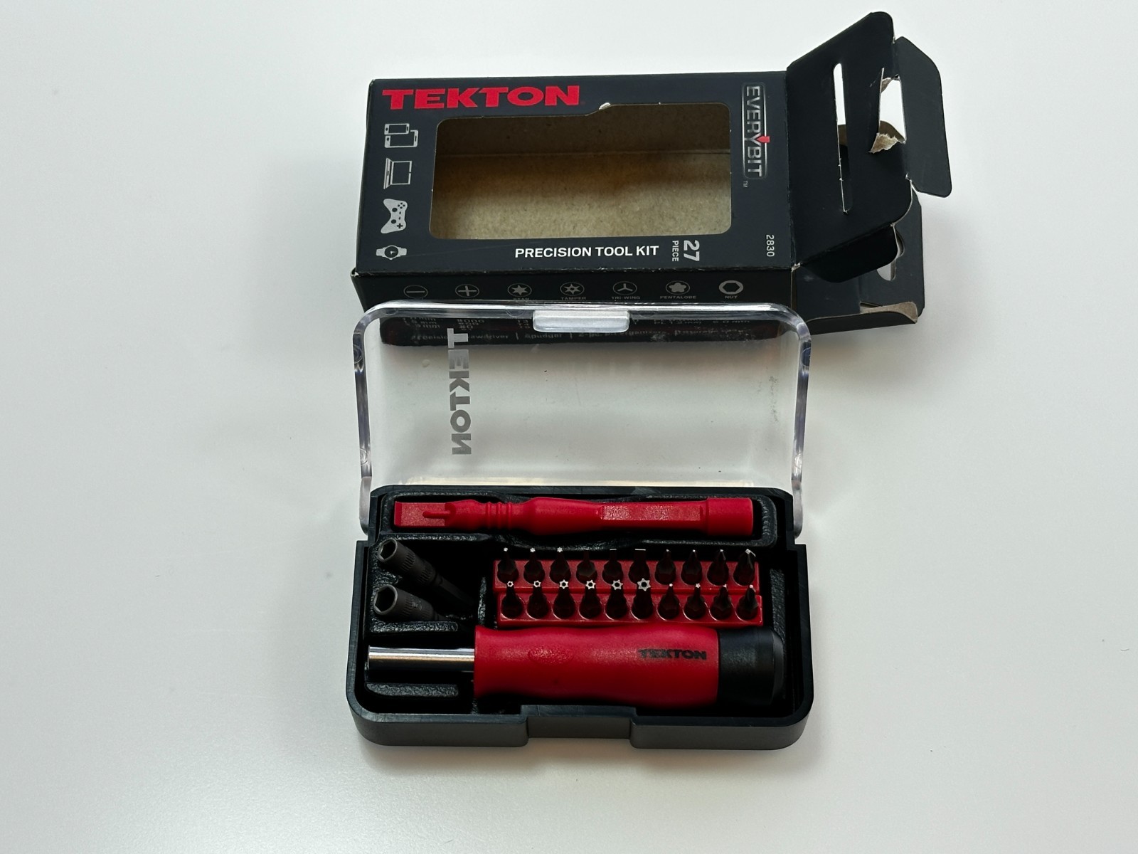 NEW TEKTON Tools 27pc Precision Screwdriver Mini Driver Tool Kit with Case