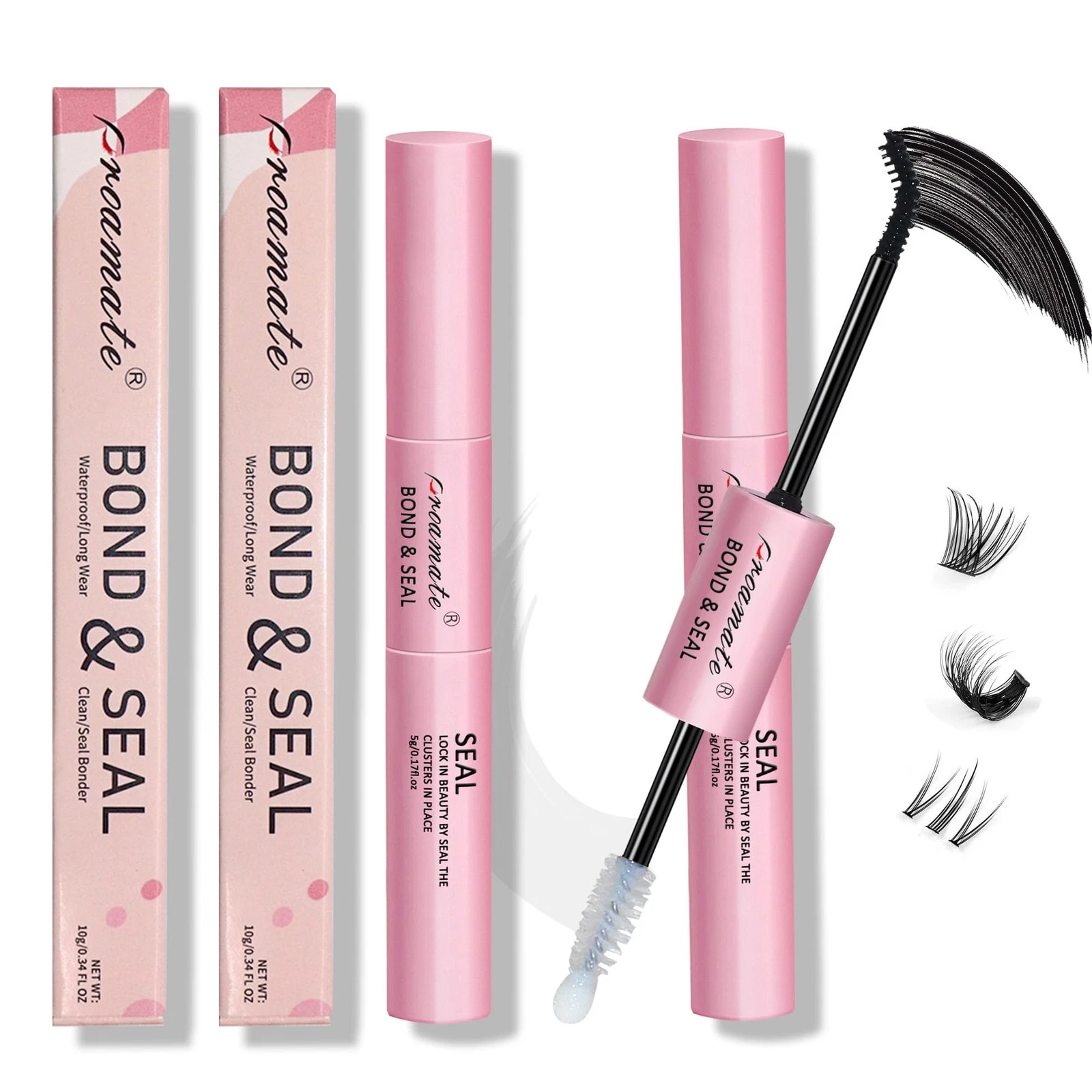2PCS Eyelash Glue Eyelash Bond and Seal Super Strong Hold Cluster Lash Adhesi... - product detail image 1