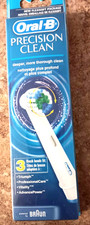 Oral B Precision Clean. Deeper, more thorough clean 1 Pkg with 3 Bristles