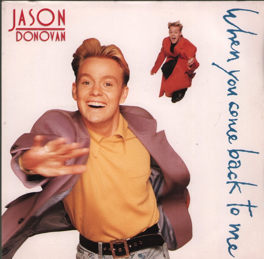 Jason Donovan When You Come Back To Me 7"" vinyl UK Pwl 1989 7"" with silver