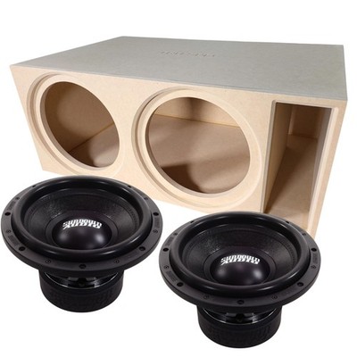 Sundown Audio 12'' 2000W Peak Subwoofer and Tru Spec Vented Dual Enclosure Lot