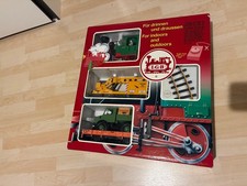 LGB Starterset Stainz mit Kranwaggon, Niederbordwagen & Unimog Spur G