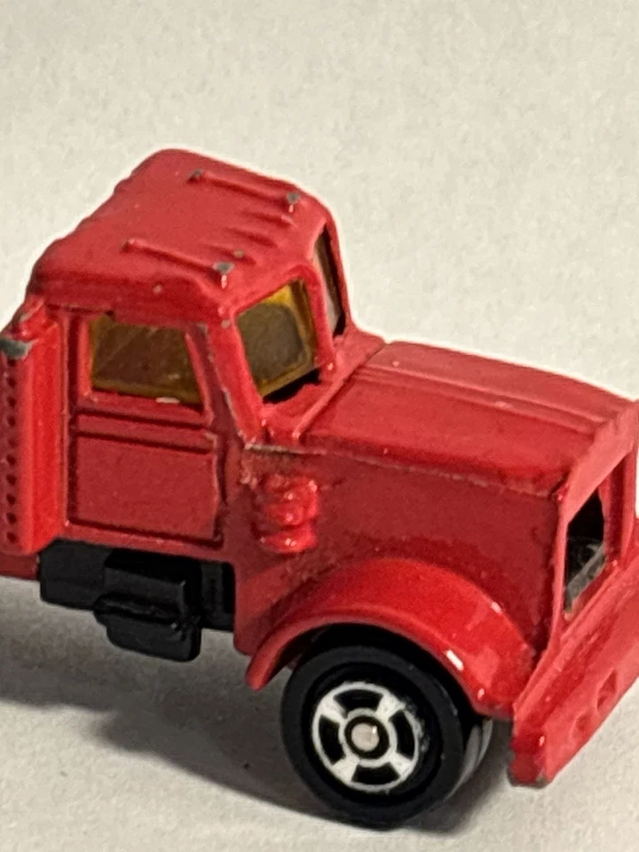 Camión de remolque Tomica 1978 raro antiguo Tomy Japón americano cabina roja limpio Foto 2 de 4