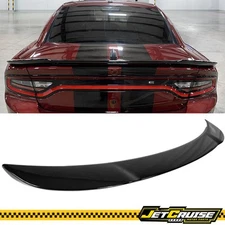 Fits 15-23 Dodge Charger SRT Style Rear Trunk Spoiler Wing Gloss Black ABS