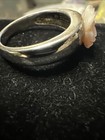 Vintage Sterling Signed WK Whitney Kelly Carve Rose Flower MOP Ring Band Size 9 — photo 5