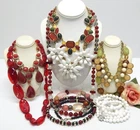 VINTAGE TO NOW FASHION/COSTUME JEWELRY NECKLACE LOT, ASSORTED TYPES & MATERIALS