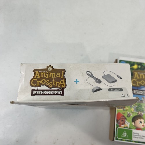 Animal Crossing Let's Go to the City + Wii Speak Nintendo Wii PAL Like New - Picture 7 of 7