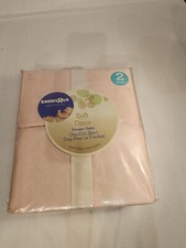 Babies R Us Soft Doux Sateen Satin Crib Sheet 2 Pack Pink New