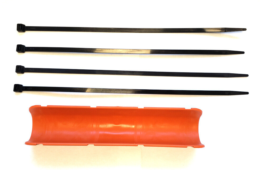 Protettore Tubo Giardino Protettore Per Tubi Epha 12'' X 5'' Arancione Con Fascette - Guard Tubo Per Giardino, Officina Protezione Tubo Arancione - Foto 9