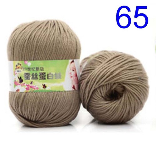 100g Roll Silk Cotton Hand Knitting Yarn Crochet Hand Thick Wool Thread Yarn DIY - Picture 92 of 101