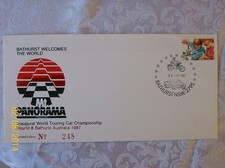 BATHURST Mt Panorama WORLD TOURING CHAMPS STAMP COVER 1987 # 248 Lmt Edition NEW