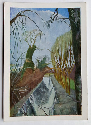 John Nash Der Graben Grange Farm Kimble Kunst Postkarte