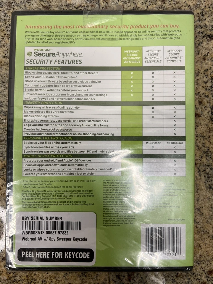 Webroot SecureAnywhere AntiVirus (2006 - 2011) Webroot Software - Image 2 of 2