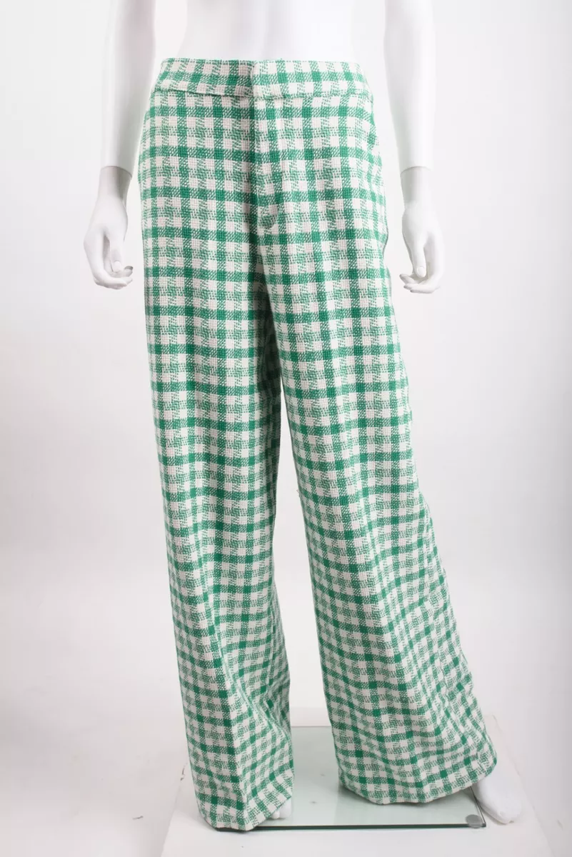 Green and cheap white pants