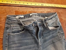 Vigoss The Thompson Tomboy 27 Blue distressed low rise skinny jeans #S103