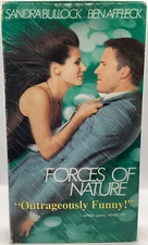 Forces of Nature VHS 1999 Sandra Bullock Ben Affleck Former Blockbuster Rental
