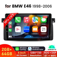 2+64GB Android 13 CarPlay Car Stereo Radio For BMW 3-series E46 1998-2006 GPS BT