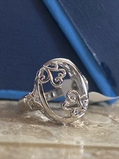 NWT 925 Sterling Silver Open Filigree Ring Size 5 4005