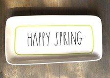 Rae Dunn by Magenta Happy Spring Easter Platter NEW