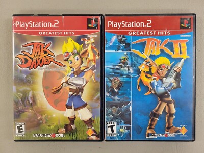 Jak and Daxter + Jak 2 - Two pack - PS2 PlayStation 2 Used Tested