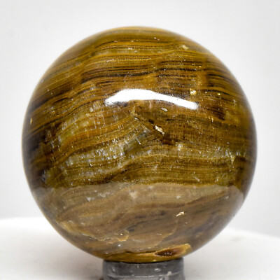 46mm Sardonyx Sphere Banded Caramel Onyx Crystal Ball Natural Mineral Stone Peru