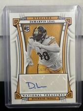 2022 National Treasures DeMarvin Leal Rookie RC Auto /49 Steelers #131