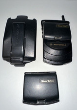 Untested StarTac Motorola Vintage Flip Phone Extra Battery Carrying Case As Is
