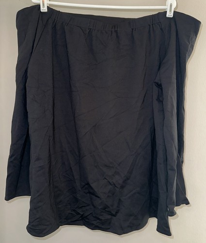 Tuckernuck Miranda Off the Shoulder Blouse w/Long Sleeve In Black - Size XXXL
