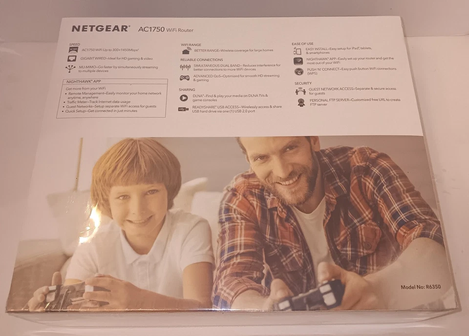 Netgear AC1750 Smart WiFi Router - 802.11 AC Dual Band Gigabit - Black New R6350 - Image 3 of 4