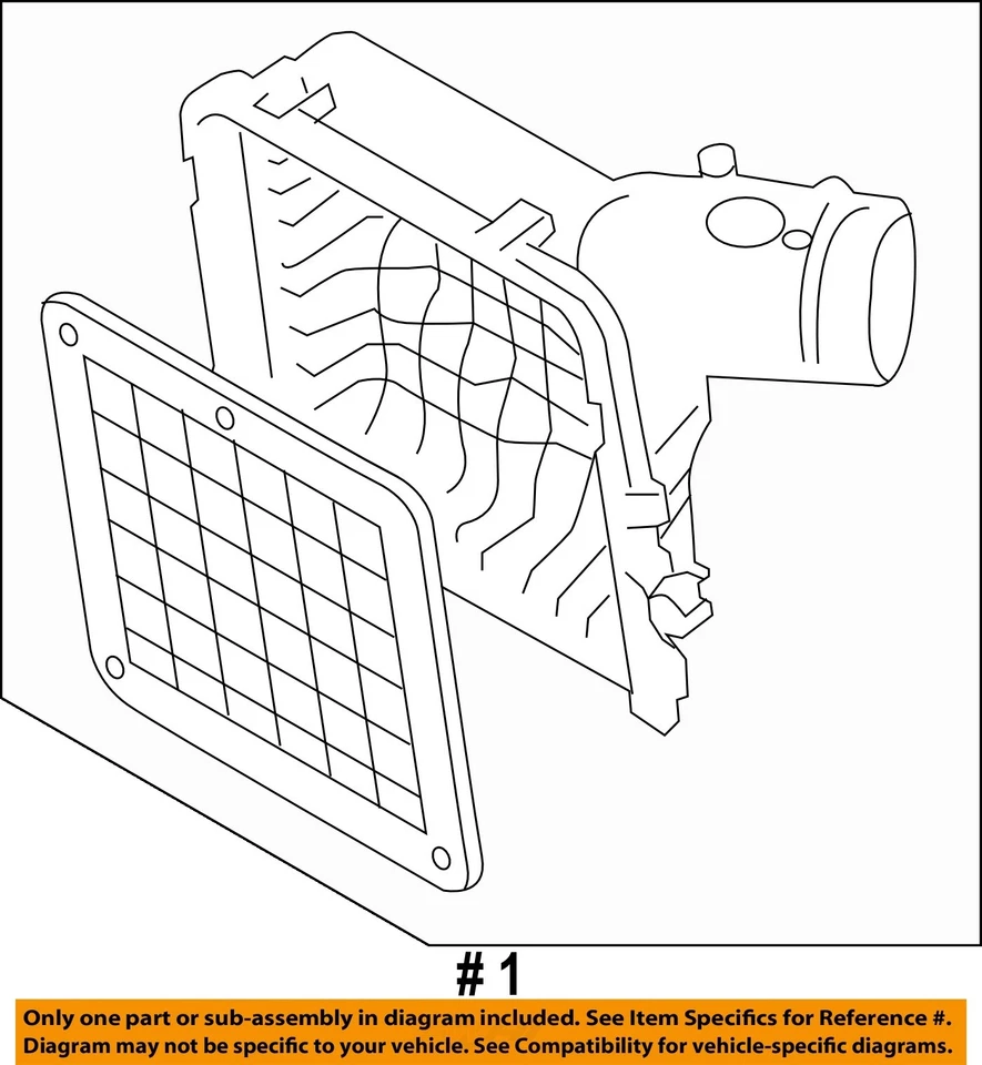 Conjunto de filtro de aire usado se adapta a: Subaru Legacy 2007 2,5 L sin turbo emisión de Canadá Foto 4 de 4