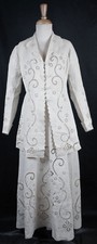 Edwardian 1908 Cutwork Whitework Linen Walking Suit - 3 Piece Outfit