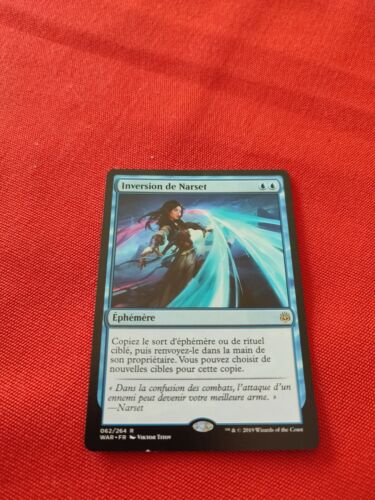 NARSET'S REVERSAL WAR OF SPARK RARE MAGIC CARD MTG FR TBE - Picture 1 of 2