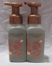 Bath  Body Works Gentle Foaming Hand Soap Lot Set of 2 WHITE COCONUT CARAMEL