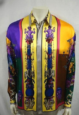 Chemise Homme 100% Soie Creme De Silk - Taille Medium - Style Clairvoyance 6410 - Neuf Avec étiquette