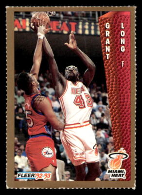 1992-93 Fleer Miami Heat Team Night Sheet SGA #NNO Grant Long