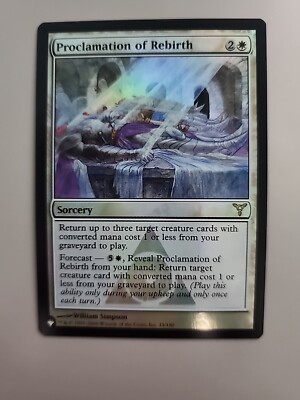 MTG Proclamation of Rebirth Mystery Booster - Dissension 015/180 Foil Rare | eBay MTG Proclamation of Rebirth Mystery Booster - Dissension 015/180 Foil Rare | eBay