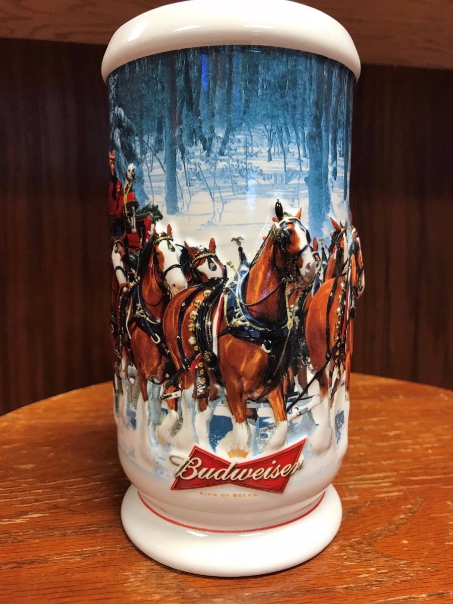 2007 Budweiser Holiday Stein in Box with Certificate of