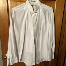 Neil Allyn Formal Tuxedo Dress Shirt Pleated White MENS XL 34-35