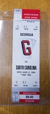 South Carolina Gamecocks vs Georgia Bulldogs (3-2-1994) Basketball Ticket Stub 