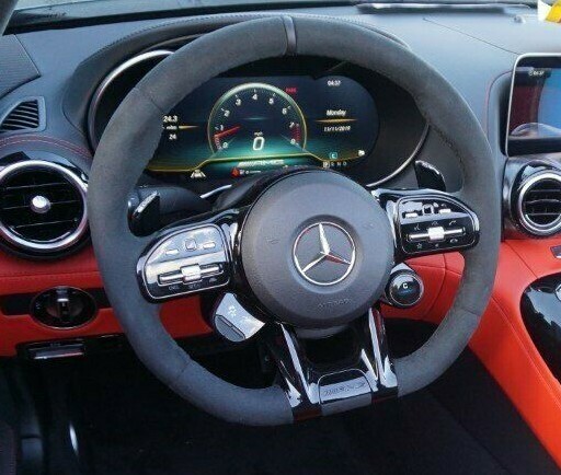 Mercedes-Benz OEM C190 X290 AMG GT Microfiber Steering Wheel 