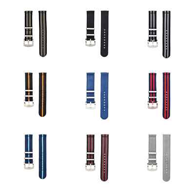 WB Original Militär-Uhrenarmband 2-teilig - 11 Farben - 18 mm, 20 mm, 22 mm
