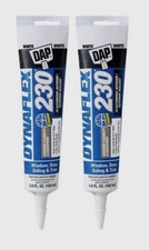 2  DAP Dynaflex 230 White Siliconized Acrylic Sealant 5.5 oz Windows  Doors