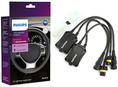 Philips LED Canbus Error Canceler 9005 HB3 Head Light High Beam Flicker Fix Fit