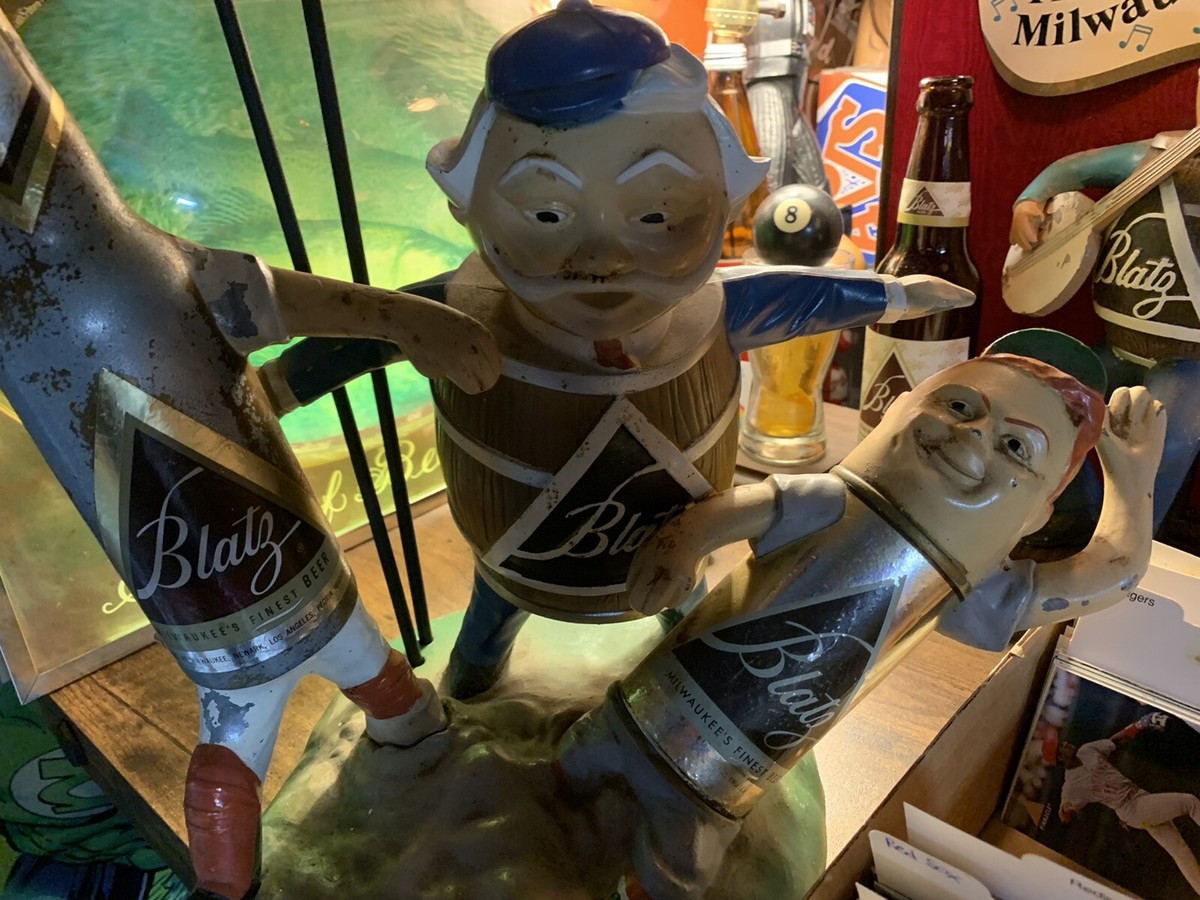 【値下中】Blatz Beer　店舗ディスプレイ　アドバタイジング　ヴィンテージ 値下中】Blatz Beer 店舗ディスプレイ アドバタイジング