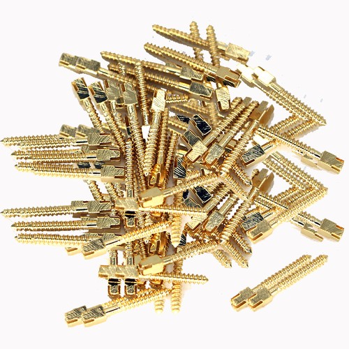 AU 30Pcs Dental 24K Golden Plated Screw Post Pins Threaded post L1L6
