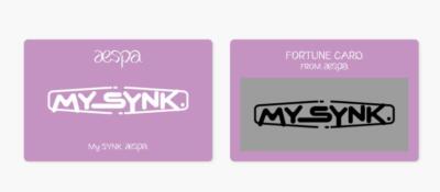 aespa 2022 FAN MEETING MY SYNK. aespa OFFICIAL MD FORTUNE SCRATCH