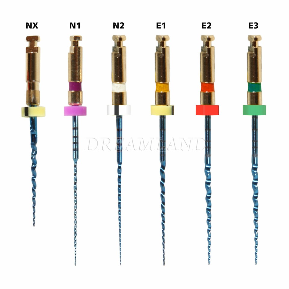 6pcs Dental Endodontic Endo Rotary File Niti Engine File Files 21mm | eBay